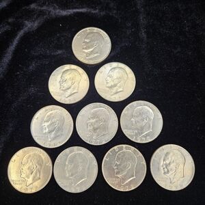 1972-D Eisenhower "Ike" Dollar Coins (Lot Of 10)